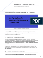 Les 7 Principes de La Comptabilité Générale - S1