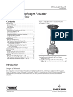 Fisher R 657 Diaphragm Actuator Sizes 30 70 and 87: Scope of Manual