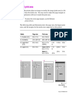 Margins and Print Area: To Assure The Correct Page Margins, Use The Tektronix Printer Drivers