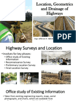 1.3 Highway Surveys Geometrics and Earthwork Computations