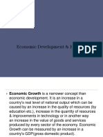 Economic Development & Economic Growth