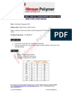 Material Data Sheet For PVC Transparent Braided Hose: (Non Toxic Food Grade)