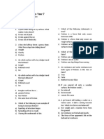 Pop Quiz - Forces and Motion