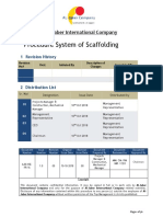 Procedure System of Scaffolding