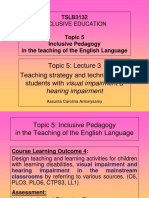 Topic 5 Lecture 3 - Visual & Hearing Impairment