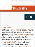 DETERMINERS