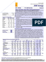 JSW Energy: CMP: Inr68 TP: INR73 (+8%) Higher Merchant Rates Drive Strong Performance