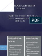 Cambridge University Exams: KET Pet