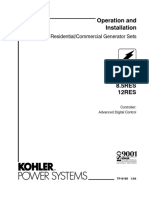 Kohler 8-12RES O&I Manual