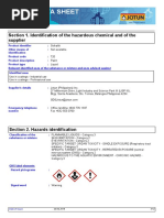 Safety Data Sheet: Section 1. Identification of The Hazardous Chemical and of The Supplier