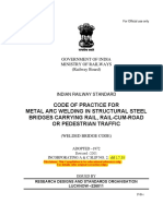 Code of Practice For Metal Arc Welding in Structural Steel Bridges Carrying Rail, Rail-Cum-Road or Pedestrian Traffic