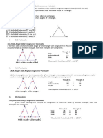 Triangle Congruence