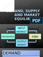 Demand, Supply and Market Equilibrium