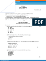 ICSE Board Class IX Chemistry Sample Paper - 1 Time: 2 Hrs Total Marks: 80 General Instructions