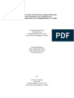 A Critical Study On The Policy-Making Process of The Universally Accessible and Quality Medicines Act of 2008 (Republic Act 9205)