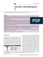 Use of Intramedullary Nail in Distal Metaphyseal Fractures of Tibia