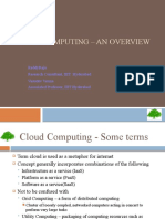 Cloud Computing - An Overview