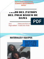 Trazo Del Patrón Del Polo Basico