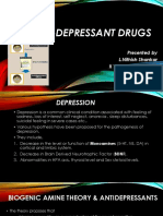 Anti-Depressant Drugs: Presented by L.Nithish Shankar Ii Year Mbbs KGMC