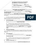 Law Partnership Agreement With Provisions For The Death, Retirement, Withdrawal, or Expulsion of A Partner