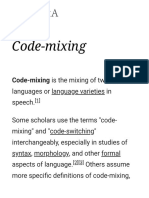 Code Mixing 