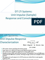 DT LTI Systems: Unit Impulse (Sample) Response and Convolution Sum