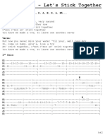 Bryan Ferry - Let's Stick Together (Guitar Tab)