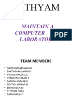 Sathyam: Maintain A Computer Laboratory