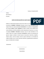 Carta Movilizacion de Cuenta Banesco