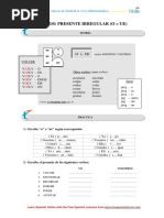 Verbos Presente Irregular o Ue PDF