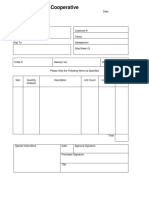 Patanom Credit Cooperative: Purchase Order