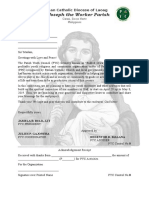 ST Joseph The Worker Parish Letter