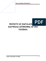 Proyecto de Instalaciones Electrica Interiores de Una Vivienda