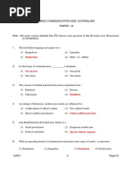 Mass Communication and Journalism Paper - Iii: Digdarshan