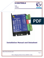 Rhino Motion Controls: RMCS-1102 Micro-Stepping Motor Driver (Max. 50Vdc and 5A Per Phase)