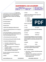 Sri Karthikeya Ias Academy: Weekly Test - 2