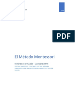 El Metodo Montessori Teoria de La Educac