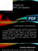 Introduction To Philosophy of Human Person: Mx. Edel B. Paclian, LPT