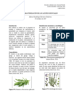 Caracterización de Los Aceites Esenciales