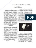 Mirrors in Space For Low-Cost Terrestrial Solar Electric Power at Night