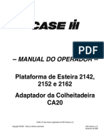 Manual Plataforma Draper de Esteira 2142, 2152 e 2162