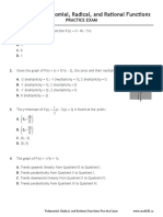 Math 30-1: Polynomial, Radical, and Rational Functions: Practice Exam