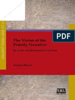 (Ancient Israel and Its Literature 27) Suzanne Boorer - The Vision of The Priestly Narrative - Its Genre and Hermeneutics of Time-SBL Press (2016)