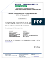 University Grant Commission-National Eligibility Test (UGC-NET) - June 2019