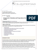 Preoperative Evaluation and Preparation of The Gynecologic Patient - GLOWM