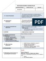 Detailed Science Lesson Plan: Grade Level Quarter/Domain Week & Day No. Page No