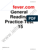 General Reading Practice Test 15 PDF