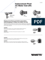 Wiring and Replacement Float Switch For Low Water Cut-Offs Installation Instructions