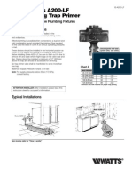 Series A200-LF Water Saving Trap Primer Installation Instructions