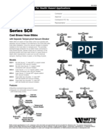 Series SC8 Cast Brass Hose Bibbs Specification Sheet